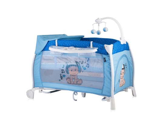 Lit bébé pliant lit de voyage enfant lit d'enfant parapluie parc pour bébé  bleu
