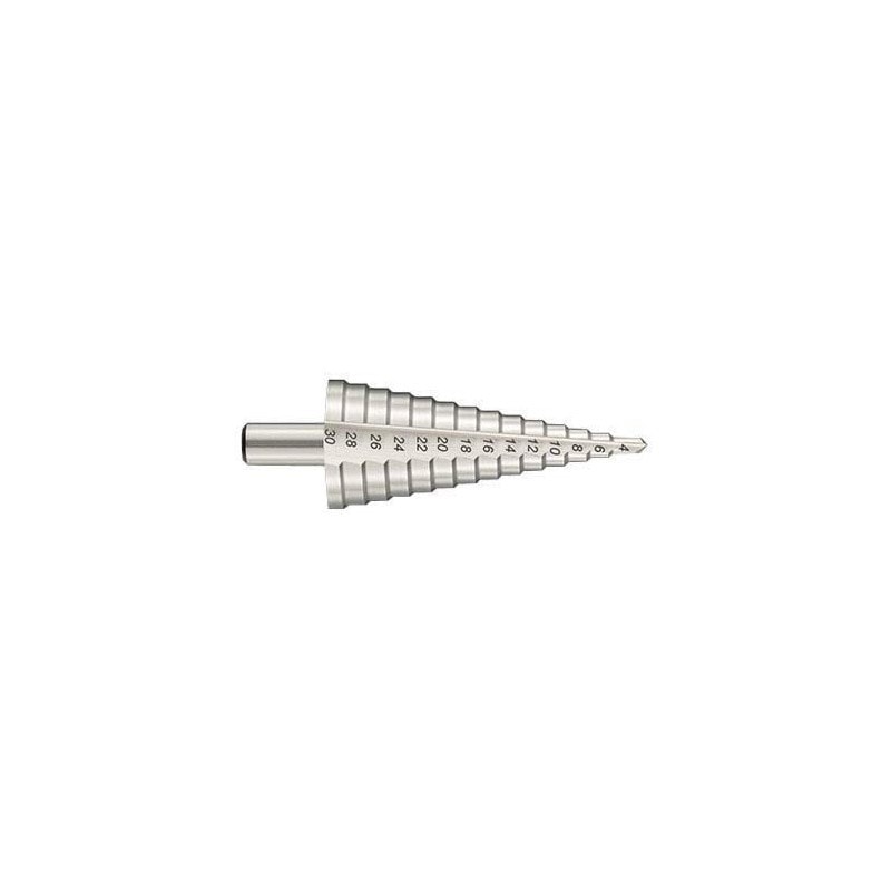 Foret HSS Conique Étagé Goujures Droites TIVOLY Ø4-30 Mm - 11448620430