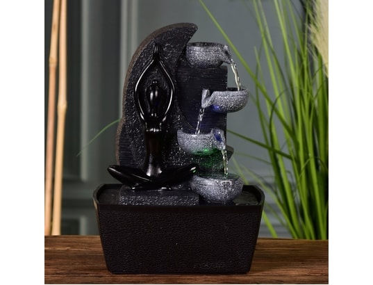 Fontaine D Interieur Bouddha Yama Avec Eclairage Led Zen Light Ma 23ca357font 9t4fj Pas Cher Ubaldi Com