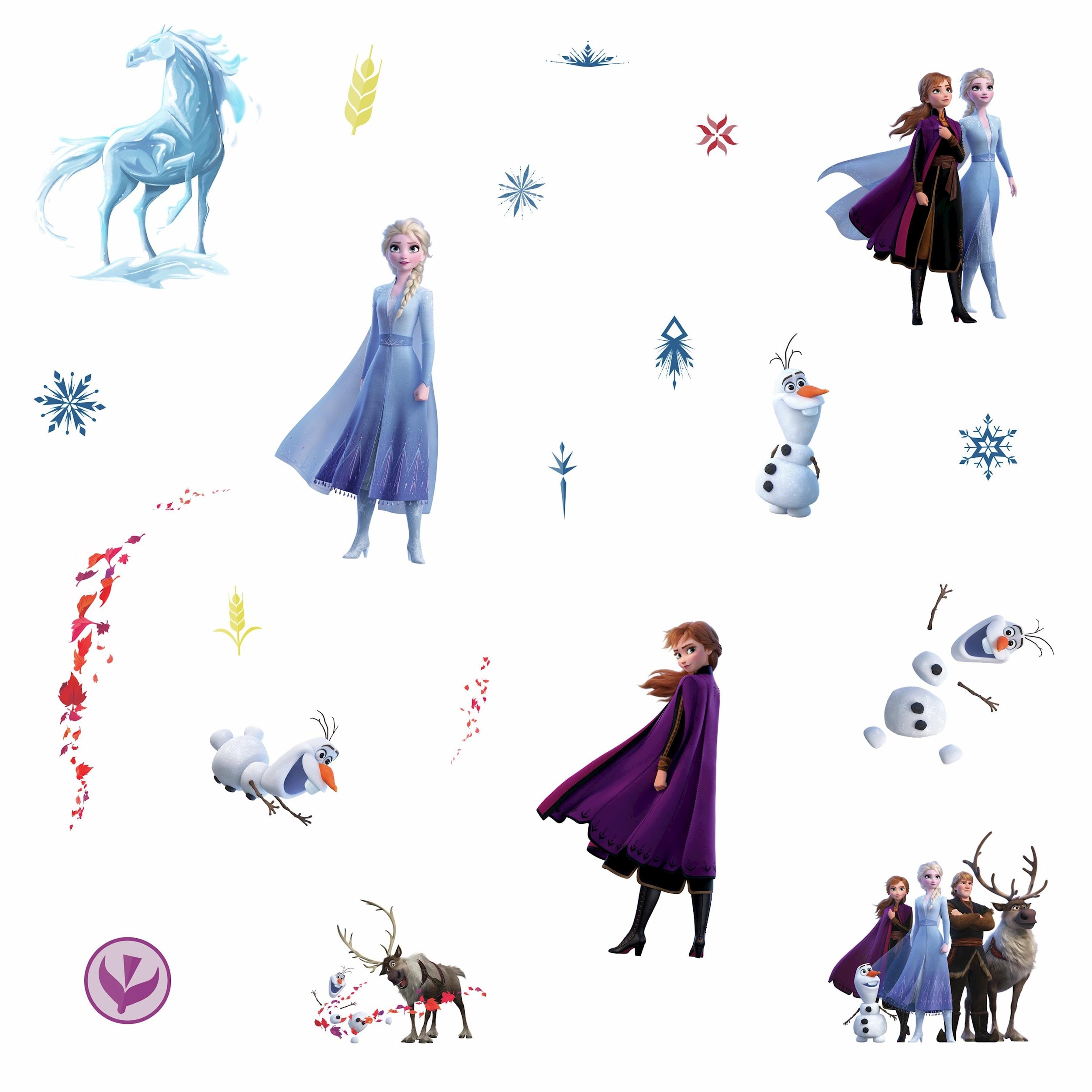 Stickers mural la reine des neiges 2 disney frozen ROOM MATES Pas Cher