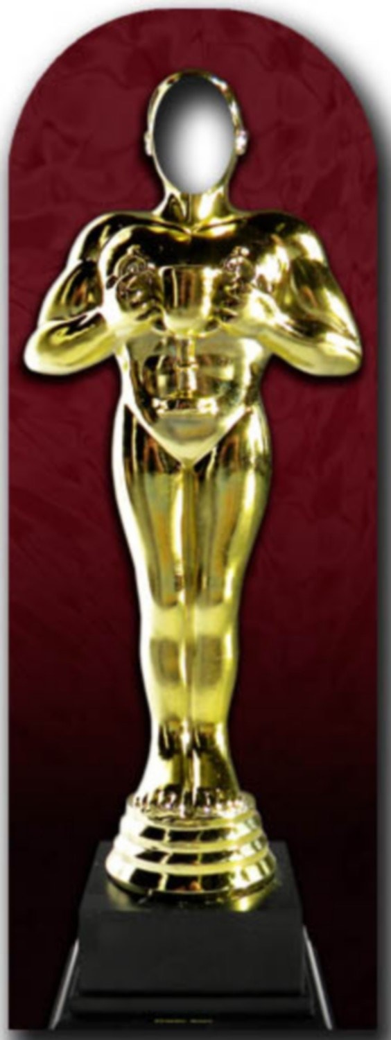 Figurine en carton award statue trophée oscar 179 cm STAR CUTOUTS
