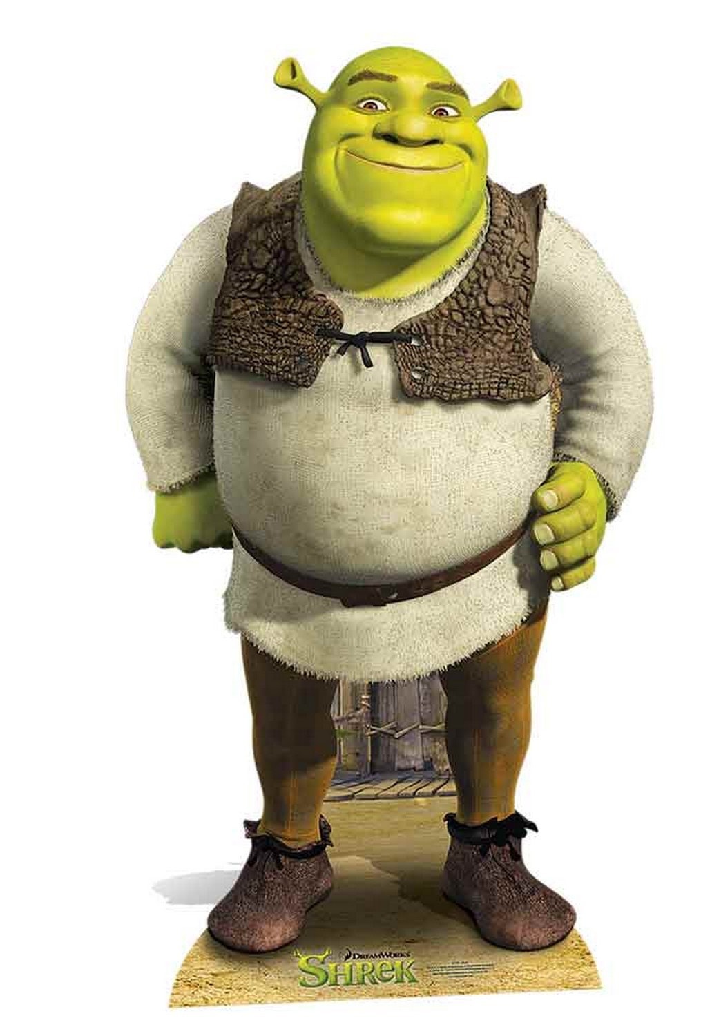 Shek Shell Figurine en carton shrek debout qui sourit 94 cm STAR CUTOUTS