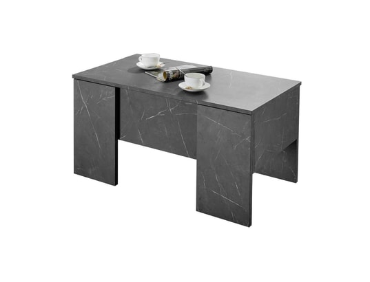Table Basse Relevable Design Effet Marbre Noir L92 Cm Carra Miliboo Ma 78ca1tabl 0k98o Pas Cher Ubaldi Com