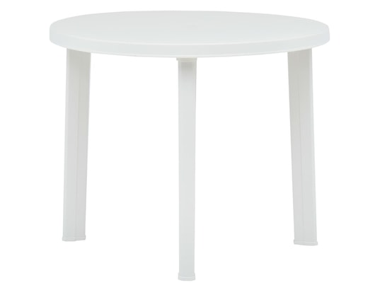Vidaxl table de jardin blanc 89 cm plastique VIDAXL Pas Cher