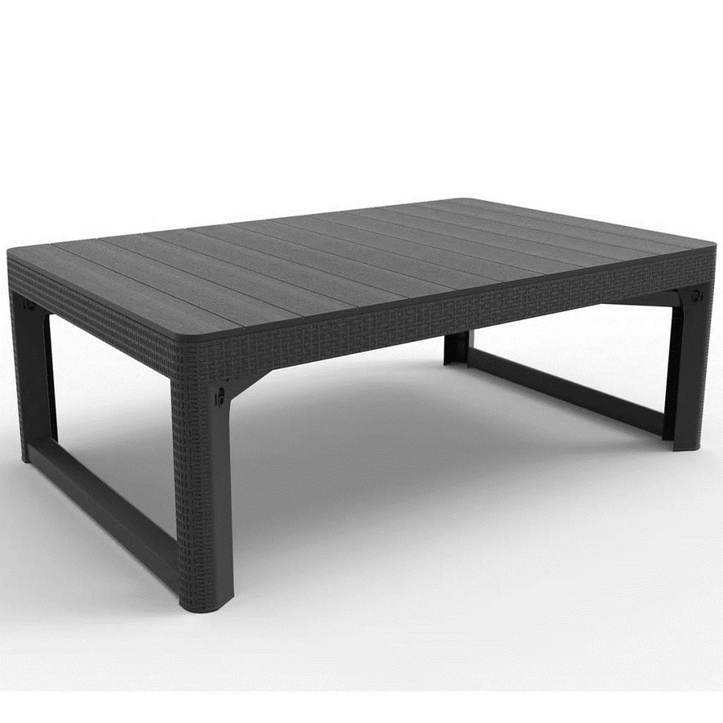 Allibert table de jardin lyon graphite 232300 ALLIBERT Pas Cher