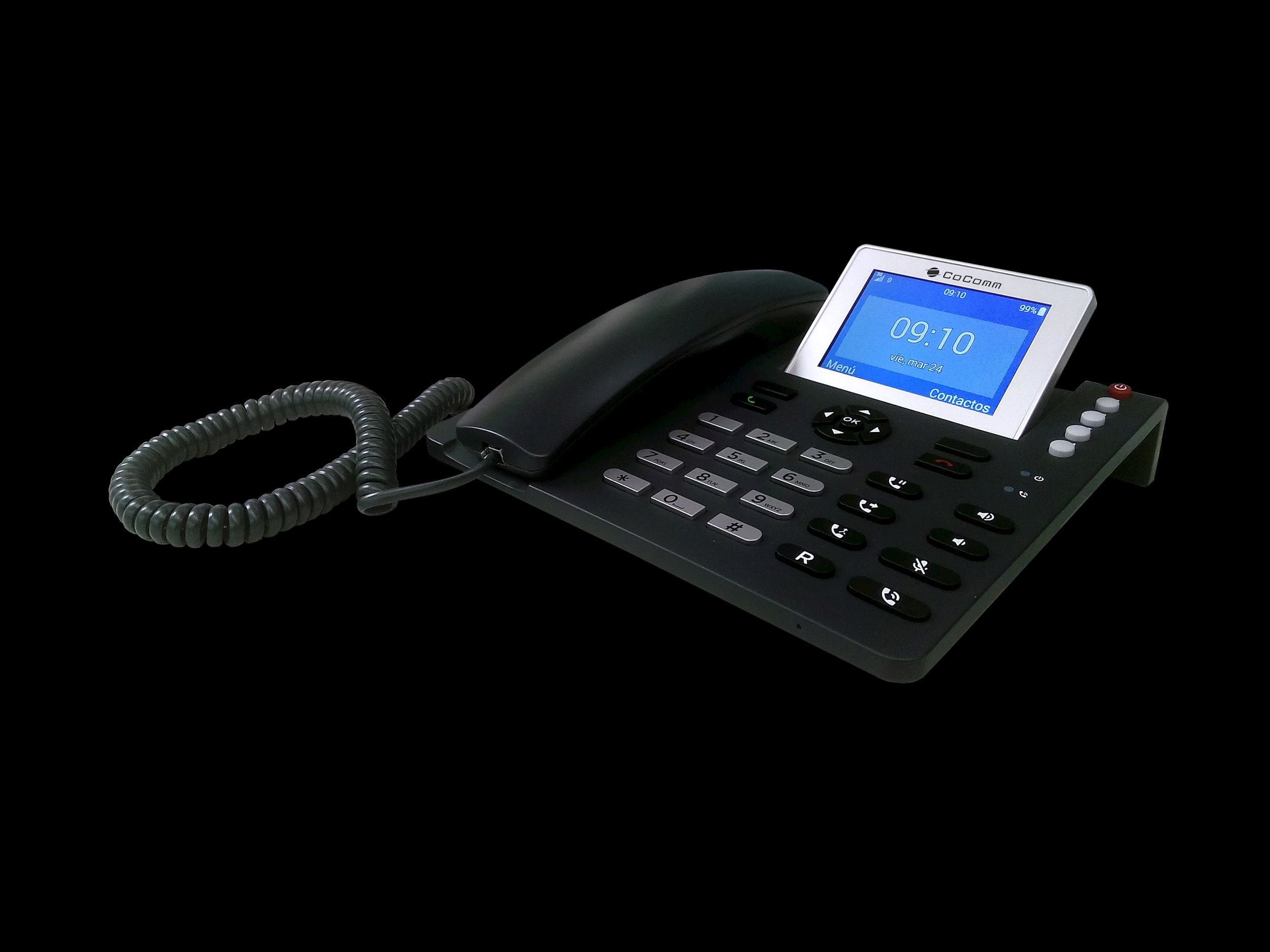 COCOMM - F700 telephone fixe 3g bluetooth et voix hd pour votre entreprise.
