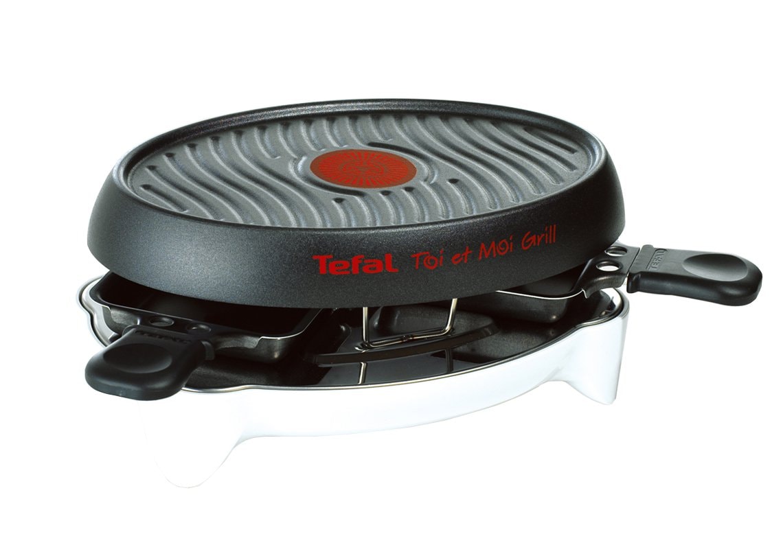 Tefal Raclette Pierrade Grill Inox & Design 10 Coupelles 3EN1