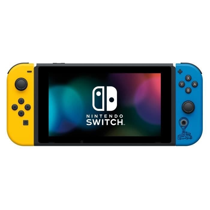 Console nintendo switch edition spéciale fortnite paire de joycon bleu et jaune + 2000 v