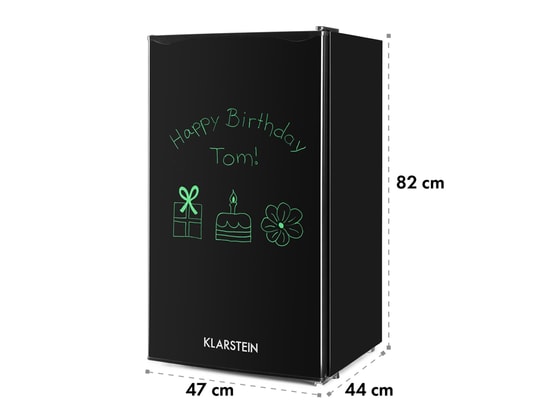 Klarstein spitzbergen uni réfrigérateur 90 litres + compartiment freezer -  classe énergétique a+ - noir KLARSTEIN 10031180