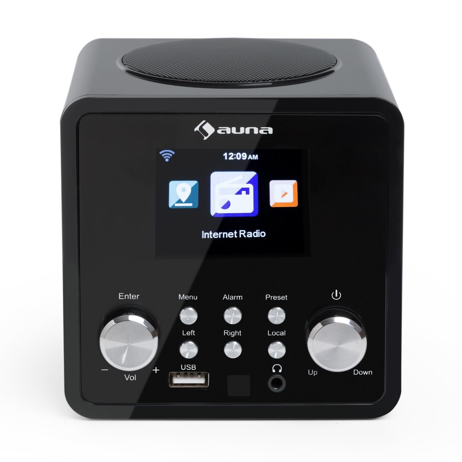 Auna ir120 radio wifi dnla upnp usb commande par appli noir