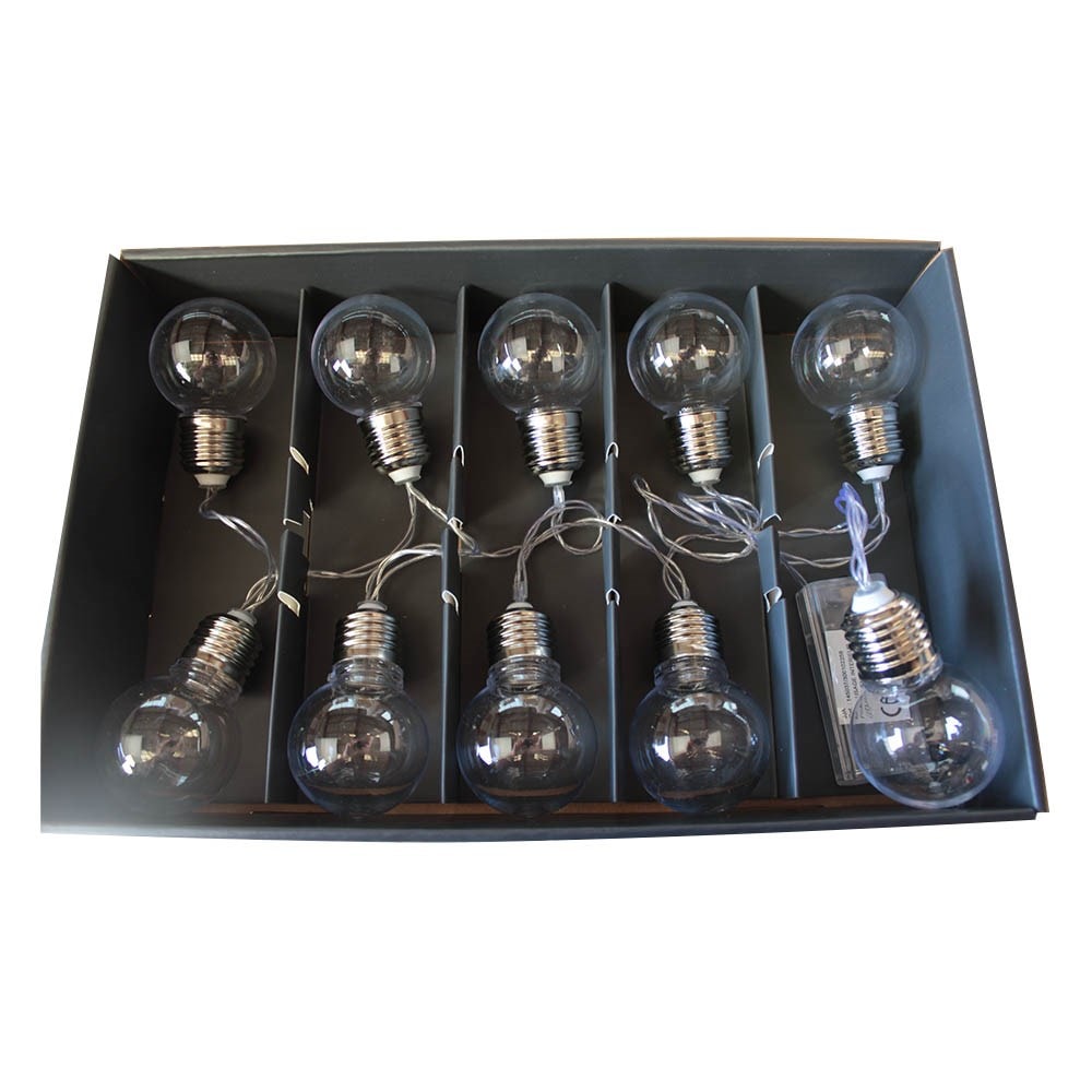 Guirlande lumineuse 10 ampoules LED à piles ATMOSPHERA
