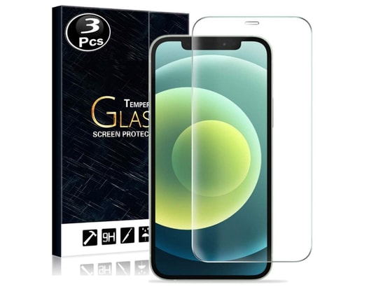 Vitre protection ecran pour apple iphone 12 verre trempé incassable lot de  [x3] tempered glass TBD
