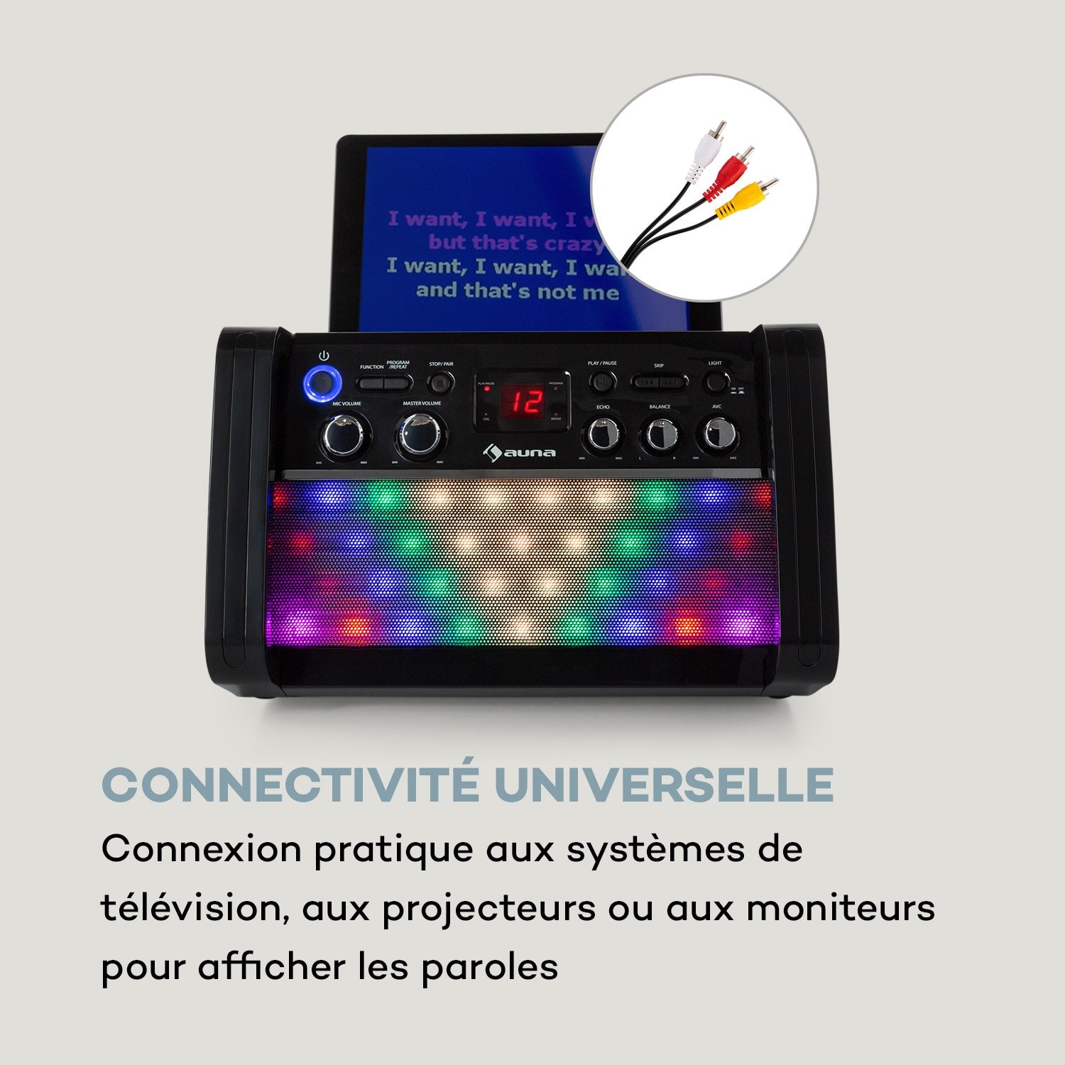 AUNA MA16CA431AUNAHWSRR Auna pro ktv système karaoké avec écran
