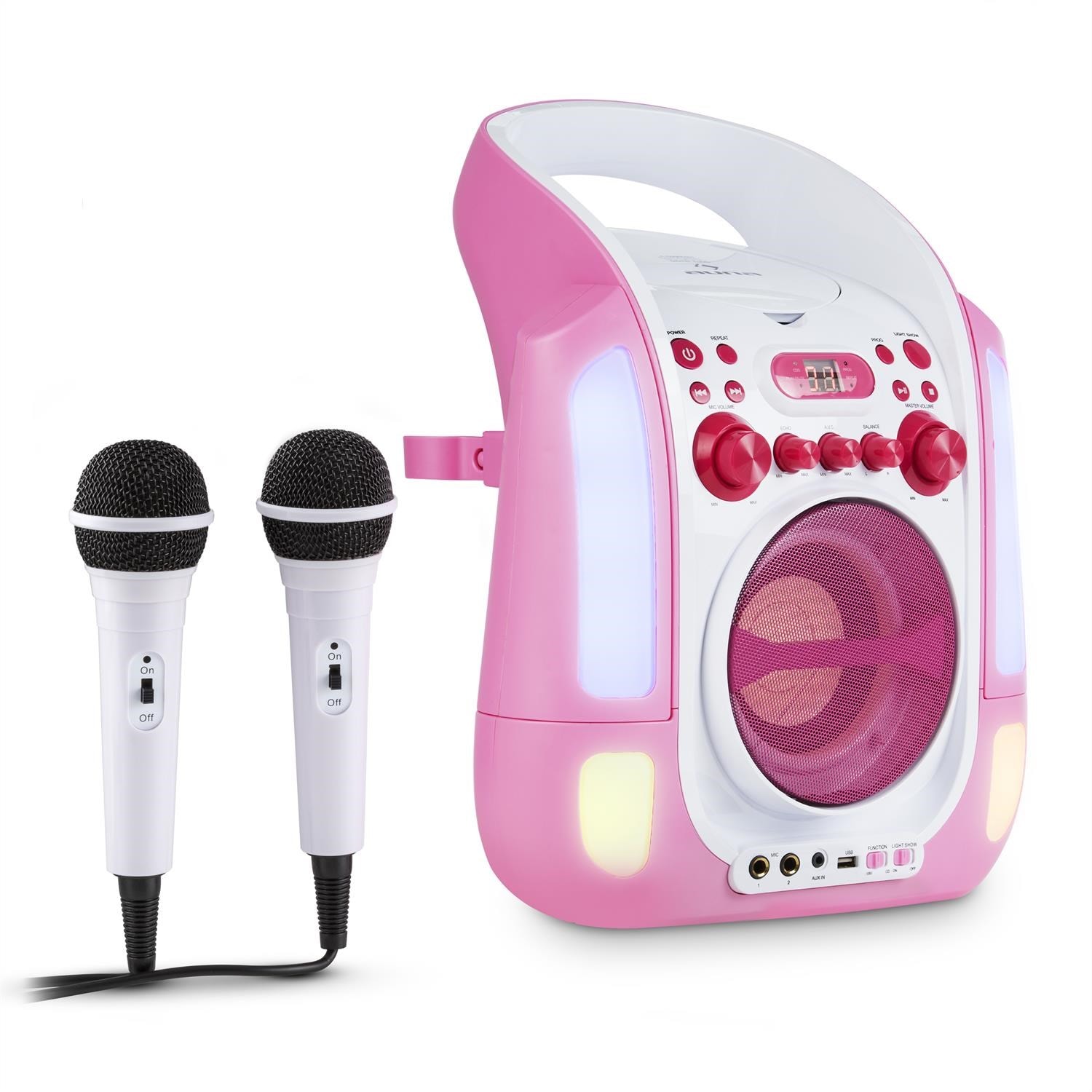 Machine de karaoké pour enfants avec 2 microphones et réglable