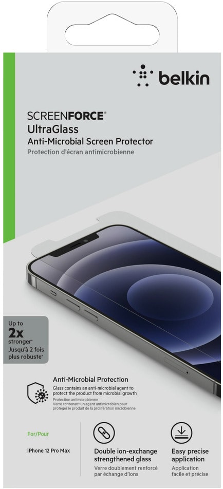 Protège-écran en verre UltraGlass de Belkin pour iPhone 12 Pro Max