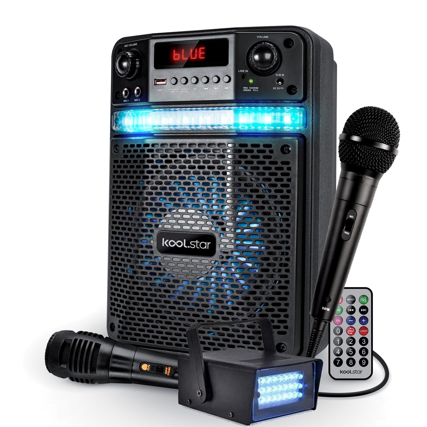 8€24 sur Enceinte lumineuse Radio FM Bluetooth 5.0 KARAOKE 40W
