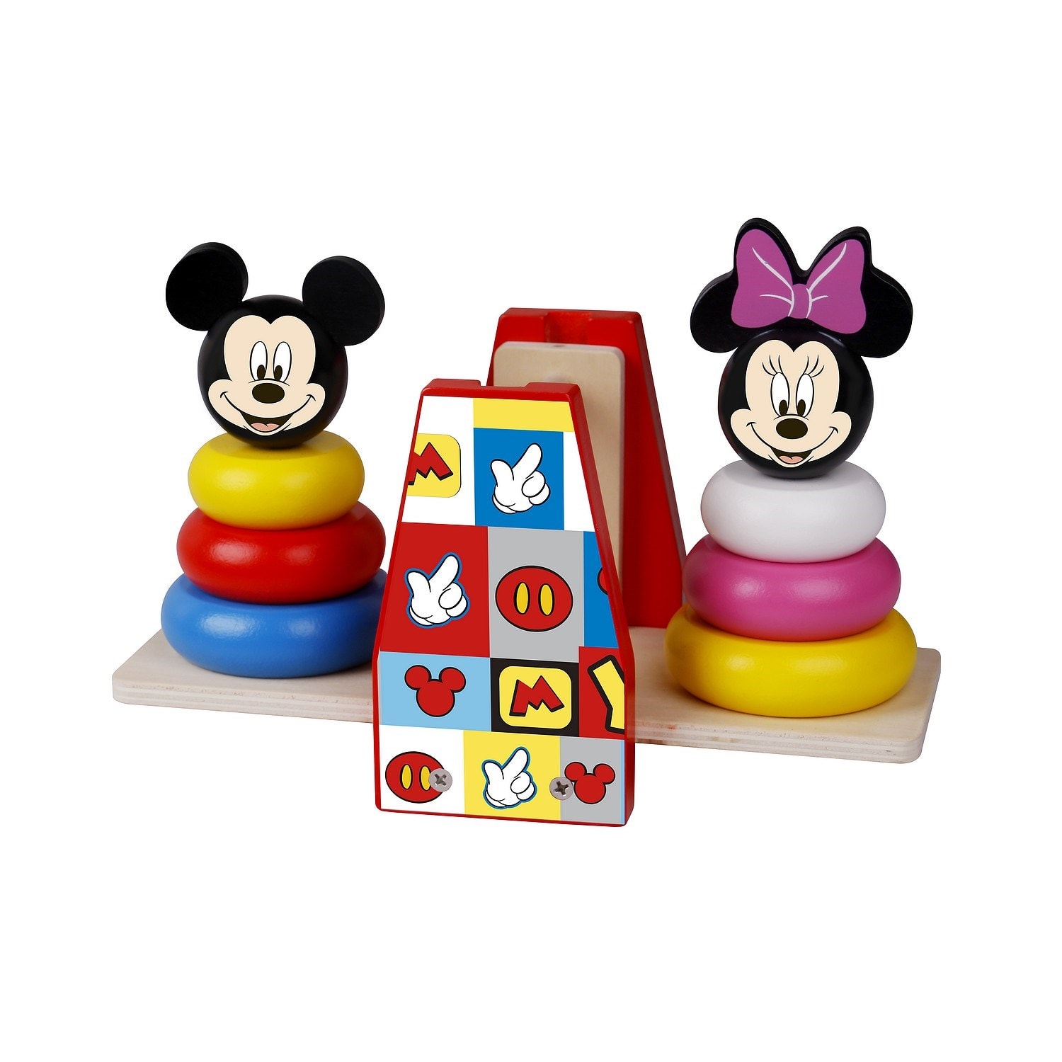 Disney mickey mouse jouet d'équilibre en bois multicolore - 23x10.5x16 cm  DISNEY Pas Cher 