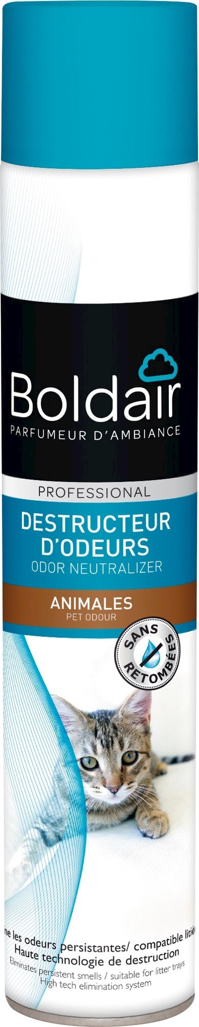 Destructeur d'odeurs animales boldair - aérosol 500 ml BOLDAIR Pas Cher 
