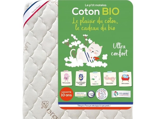 P’TIT AIR Matelas Couffin Nacelle Berceau Respirant 74 X 28 X 2,5 Cm Blanc - Bébé | Rakuten