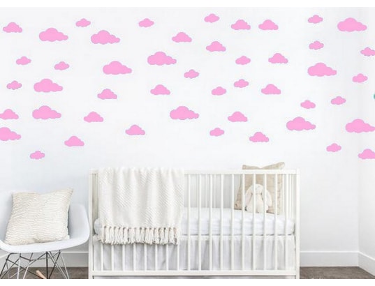 Sticker Cloud Nuages Pour Les Enfants Mur Rose En Vinyle 35 X 0 15 X Cm Homemania Ma 17ca476stic Fkfmv Pas Cher Ubaldi Com