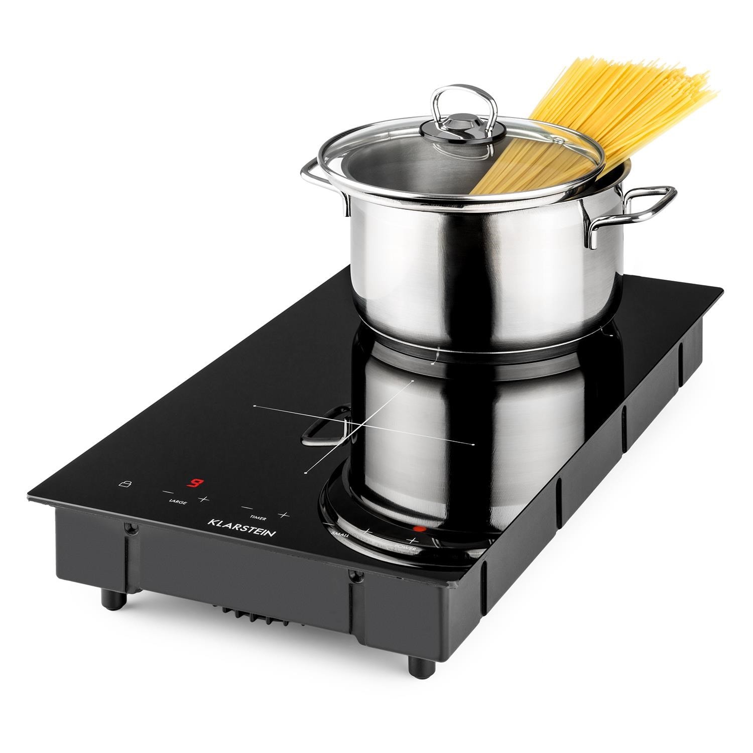 Klarstein varicook domino double plaque de cuisson avec surface en