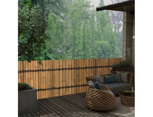 Vidaxl Panneau De Clôture De Jardin Bambou 170x75 Cm Vidaxl