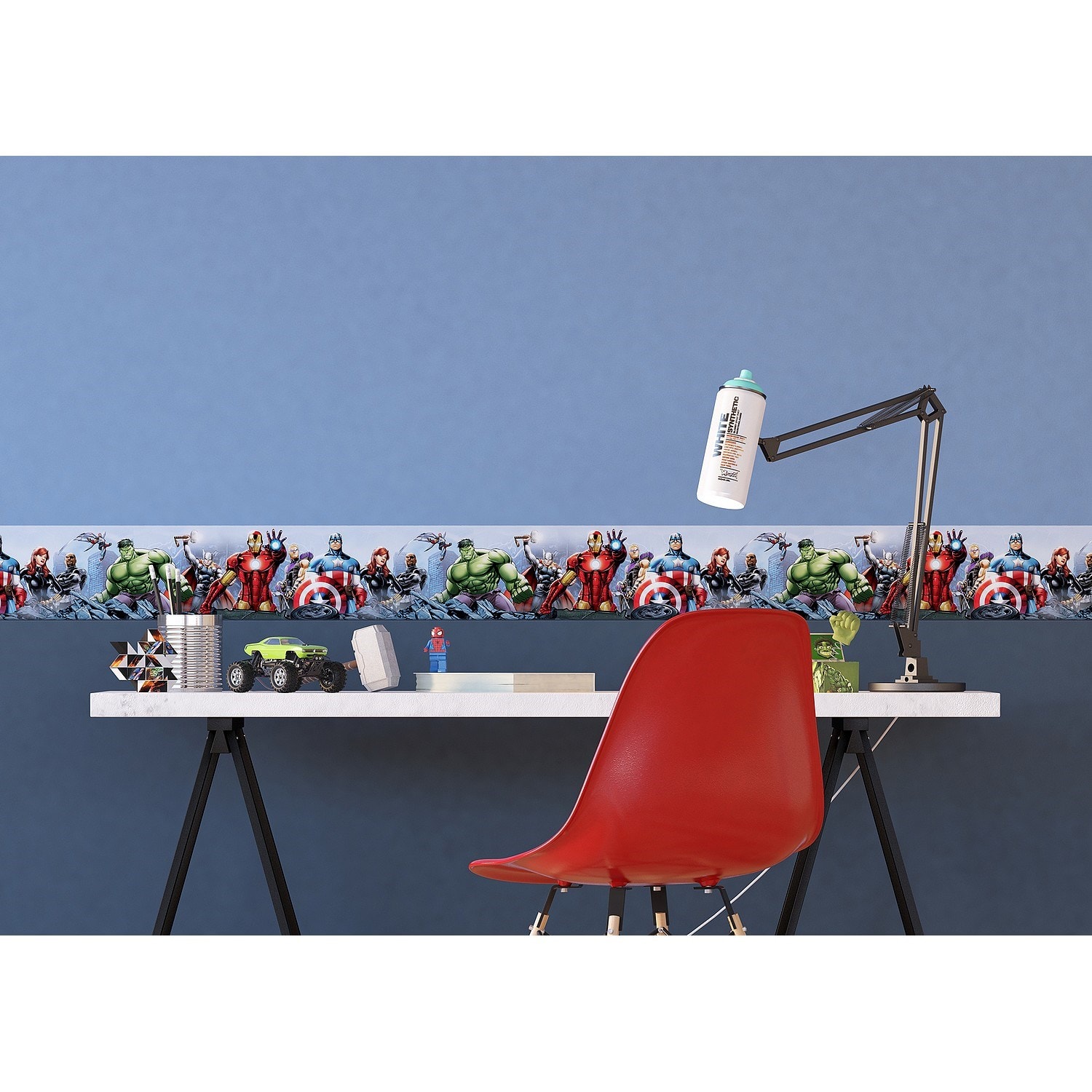 Frise autoadhésive disney avengers 9 personnages marvel 10cm x 5m AG