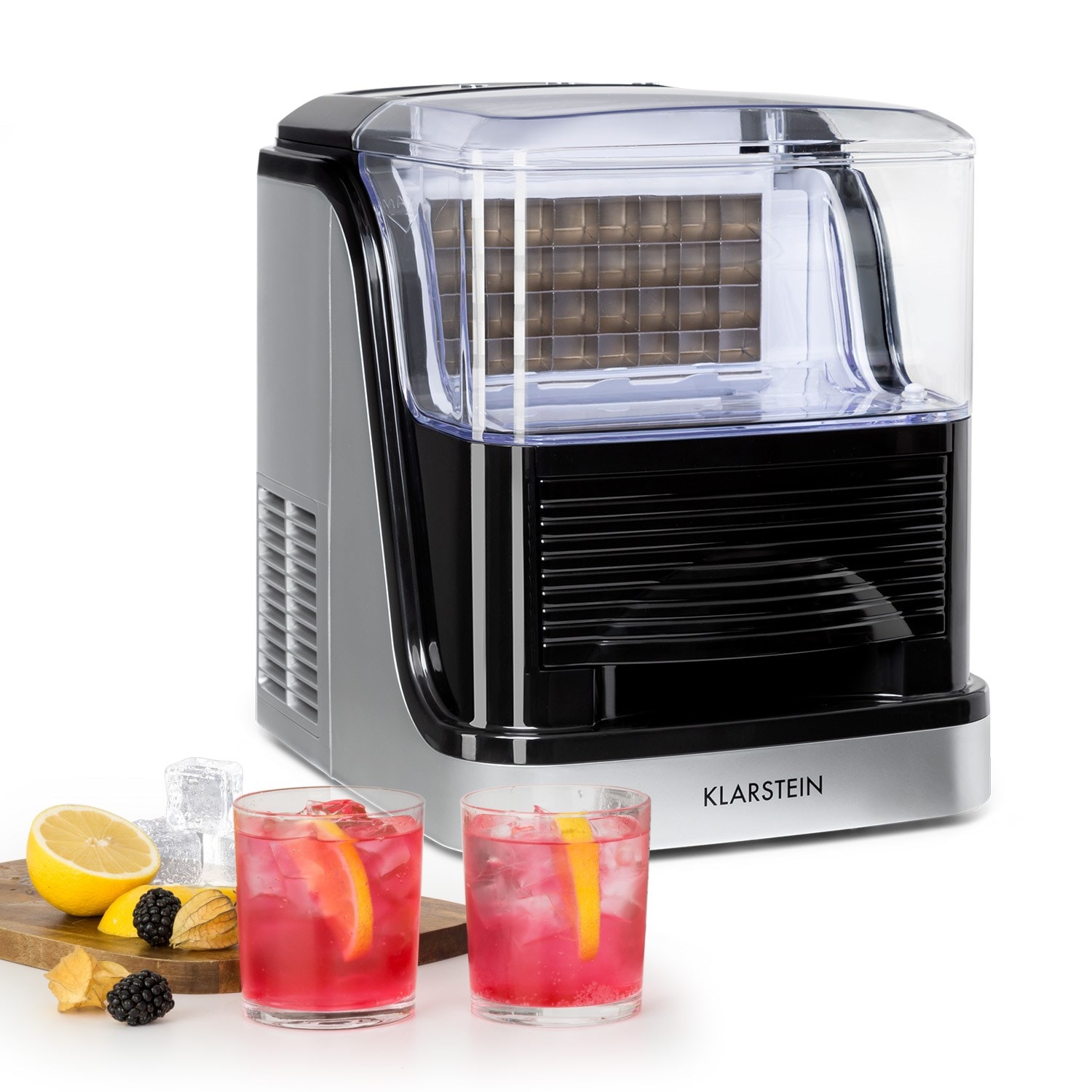 Klarstein kristall xl machine à glaçons 20kg/jour 2 tailles de cubes