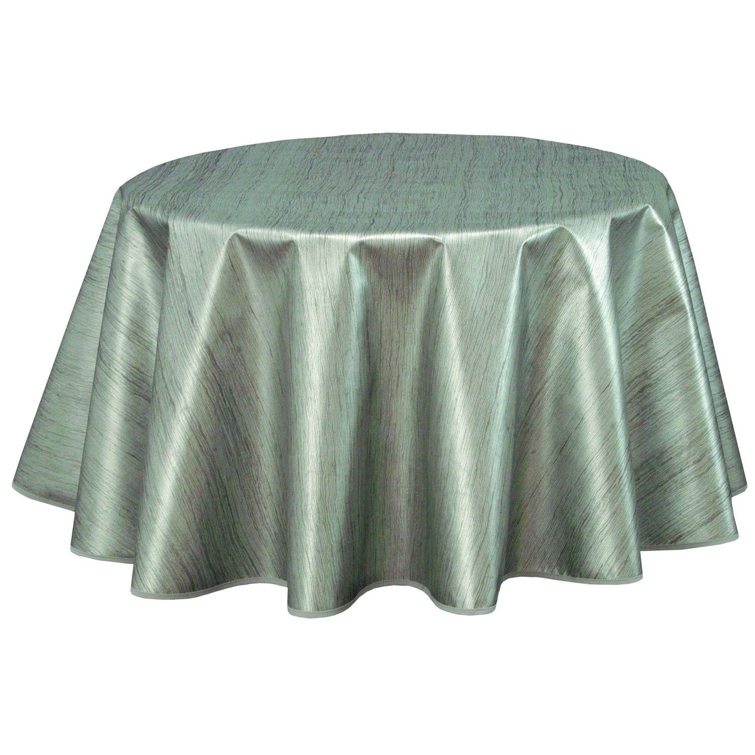 Nappe Ronde En Toile Cir E Design Uni Lazure Diam Cm Gris Cpm