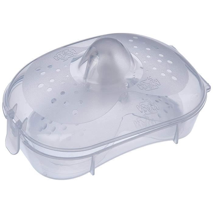 DULZEN 4 Pièces Bout De Sein S Taille Silicone Ultra Mince - Protection Allaitement Avec Boîte Stérilisation
