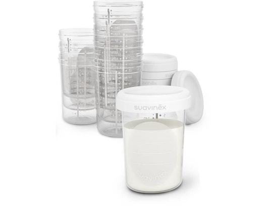 Lot de 5 pots de conservation pour lait maternel Philips AVENT transparent  - Philips Avent