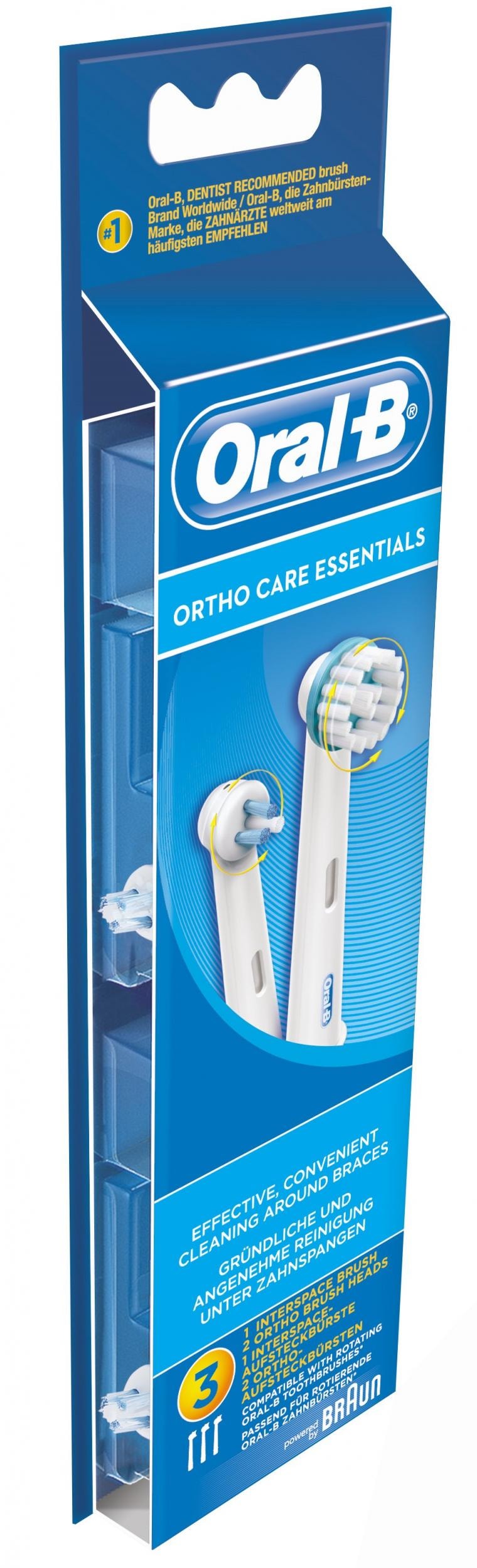 ORAL B ORAL B OD 17 X 1 Ortho Care Essentials X 3 Pas Cher - Brossette ...