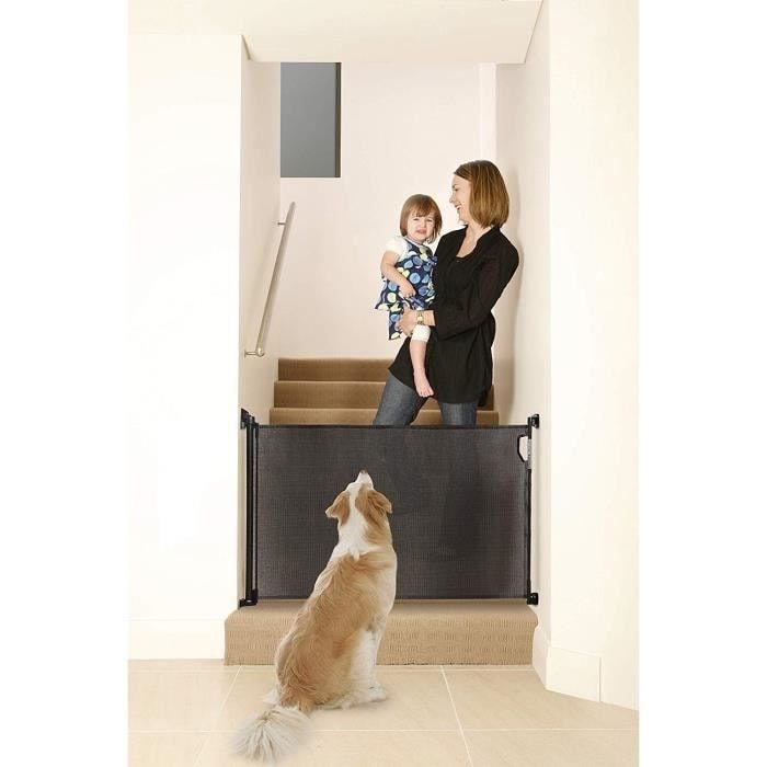 Dreambaby Barrière de Sécurité Rétractable - Gris - Barrière de sécurité  Dreambaby sur L'Armoire de Bébé