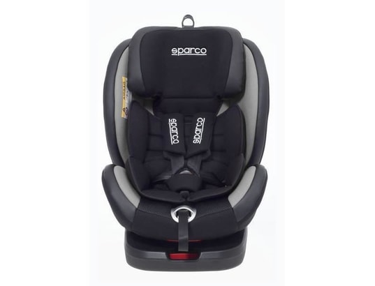 Siège auto enfant SPARCO rotatif 360° - Groupe 0+/1/2/3 - Isofix + pied -  9-25 kg - Noir/Gris - Achat / Vente siège auto SPARCO SIÈGE ROTATIF ISO  NOIR - Cdiscount