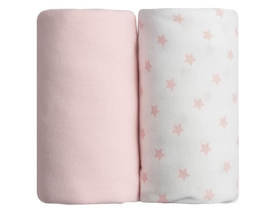 Lot De 2 Draps-housse 70x140 Cm Babycalin - Coton Doux, Hauteur Bonnets 17 Cm