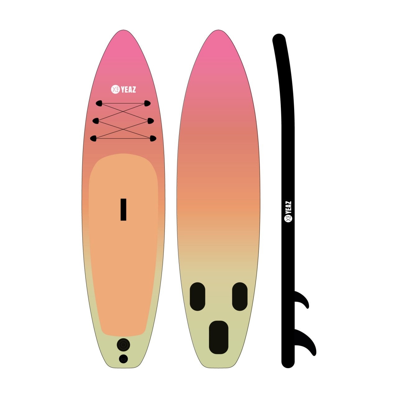 Paradise beach sup paddle avec pagaie, pompe et sac à dos YEAZ