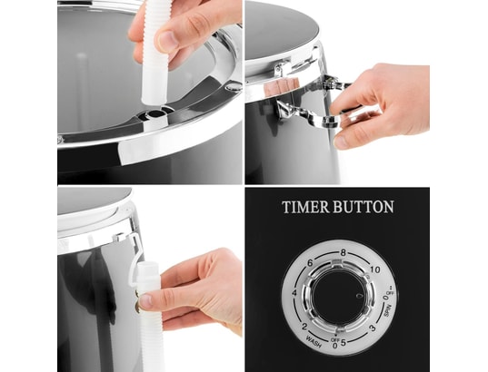 Oneconcept ecowash-pico mini machine à laver avec essorage 3,5 kg