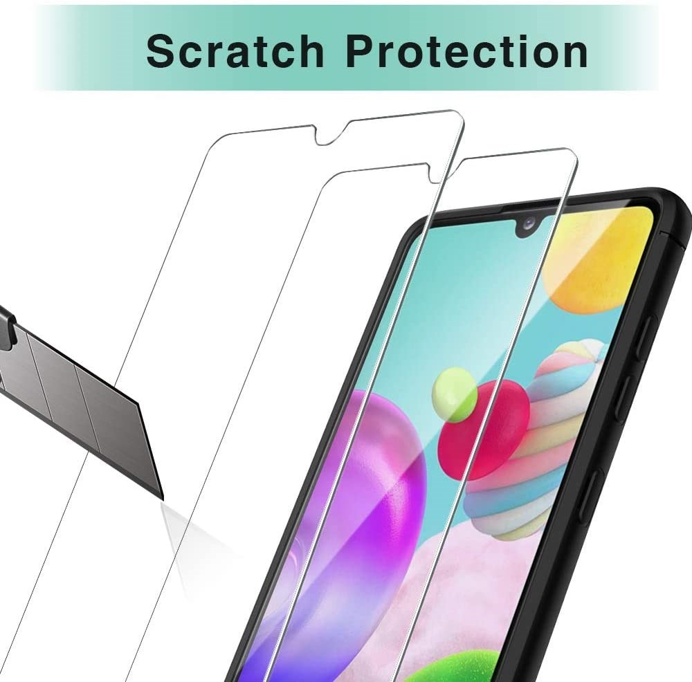 Coque pour samsung galaxy a41 + 2 verre trempé protection ecran