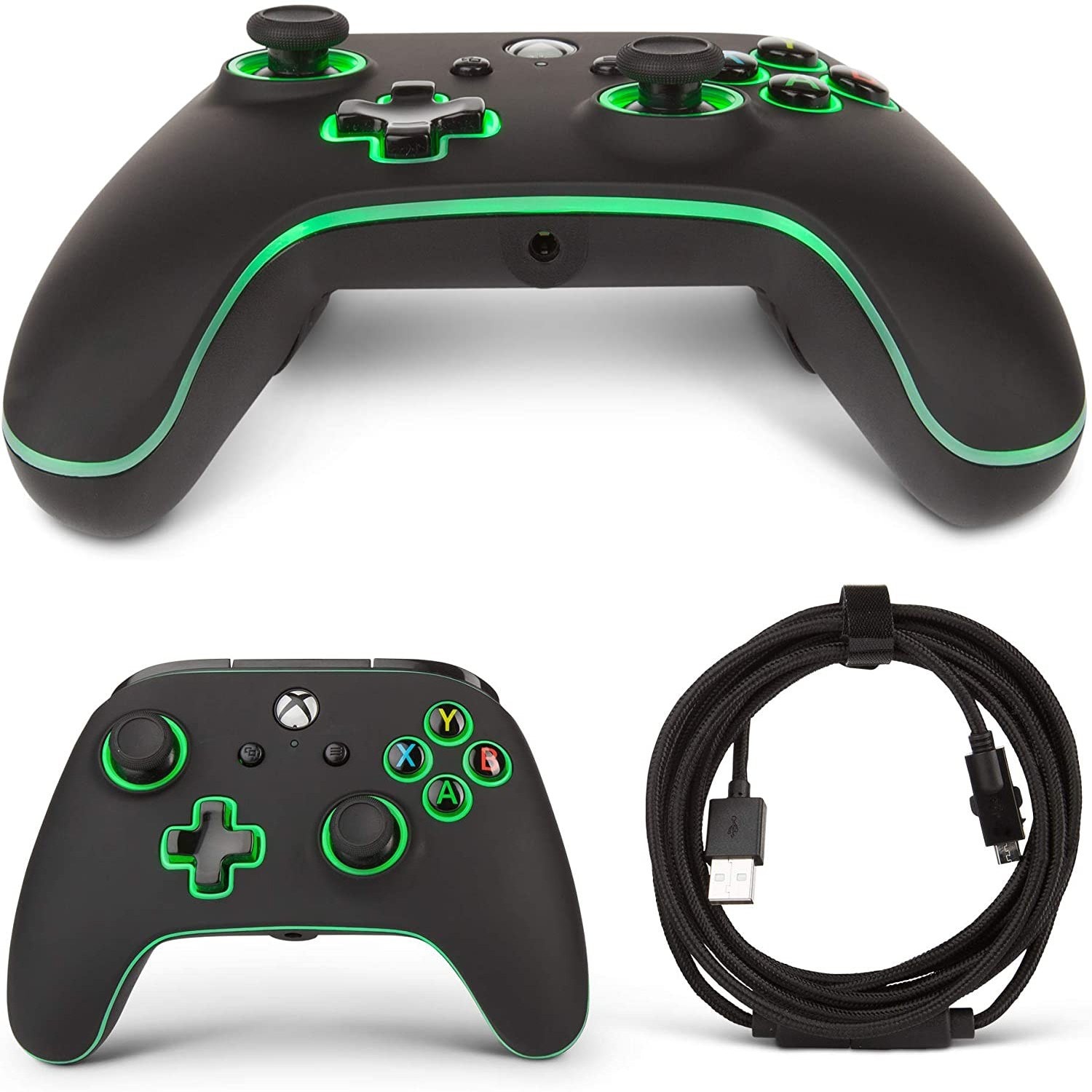 Manette filaire améliorée PowerA pour Xbox – Vert 