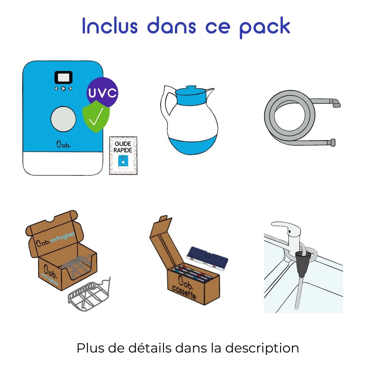 Pack Mini lave-vaisselle Bob - Pack Pop/Rock cassettes pour mini