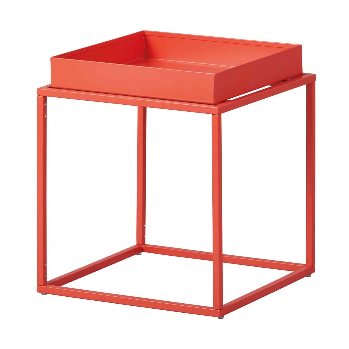 Lampe de table cubic en métal terre de nuit orange TERRE DE NUIT Pas Cher 