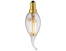Lampe Ampoule Led Filament Spirale 3W Soft Verre Clair C35 E14