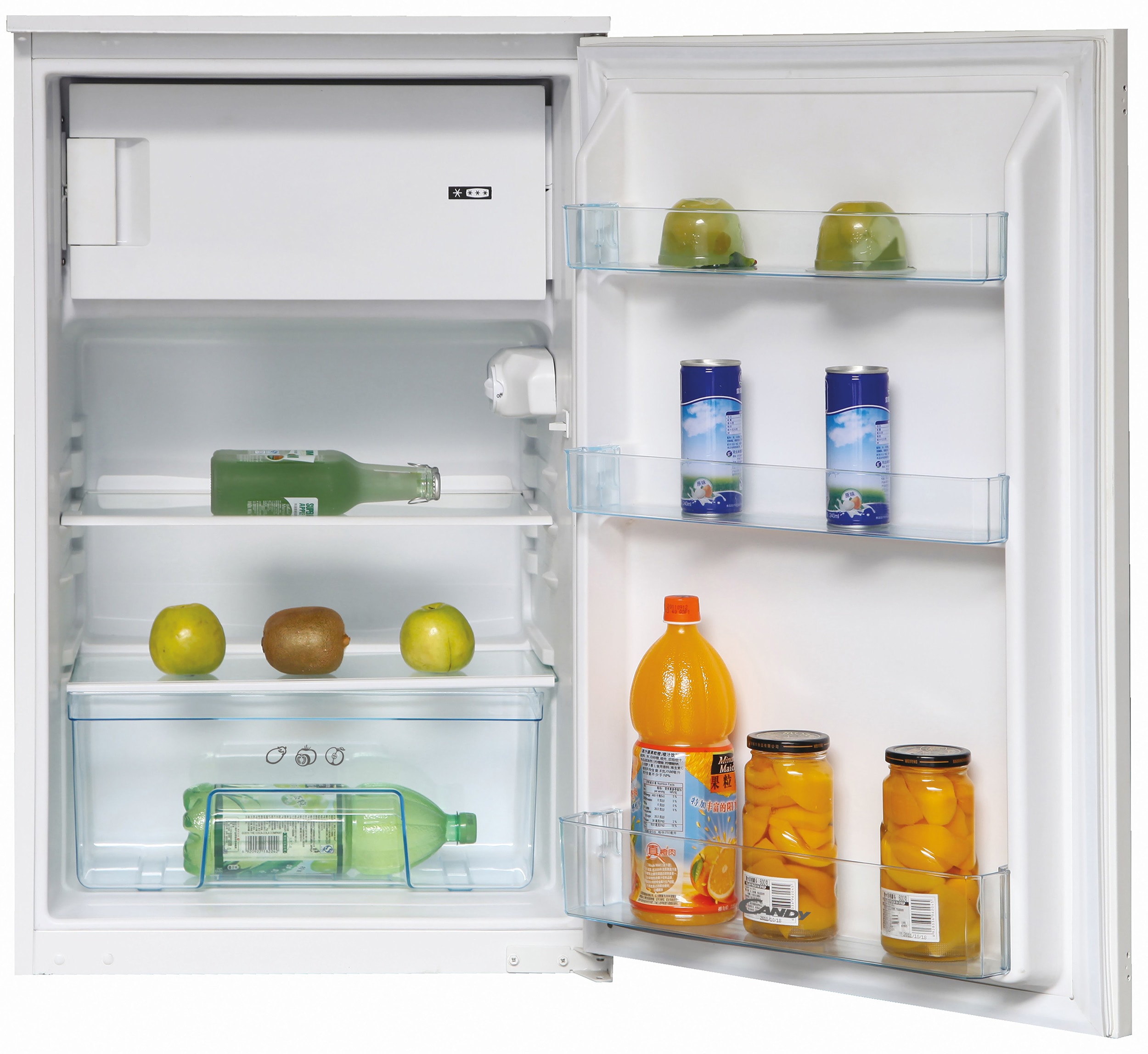 Réfrigérateur encastrable 1 porte CANDY CBO150NE/N, 116 litres, Niche 88  cm, Pas Cher 