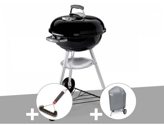 Barbecue Weber Compact Kettle 47 cm + Brosse + Housse