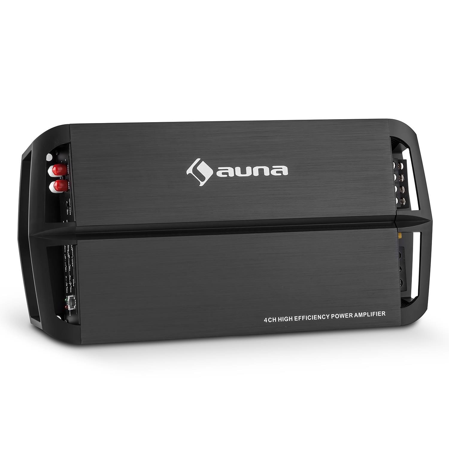 Auna amp490bk ampli voiture 4 canaux 360w classe a/b télécommande AUNA
