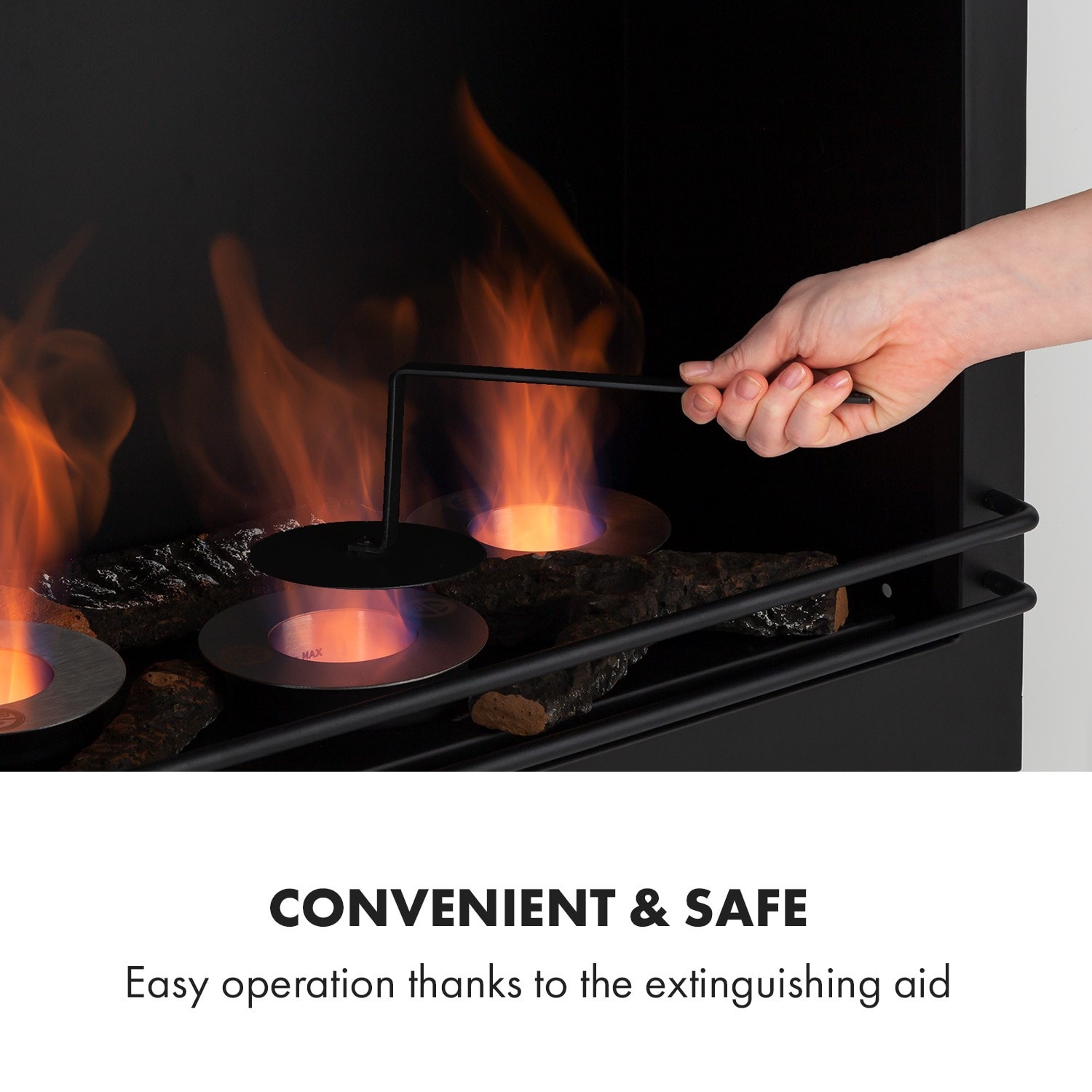 Klarstein phantasma manor cheminée bioéthanol sans odeur 3,4 kw