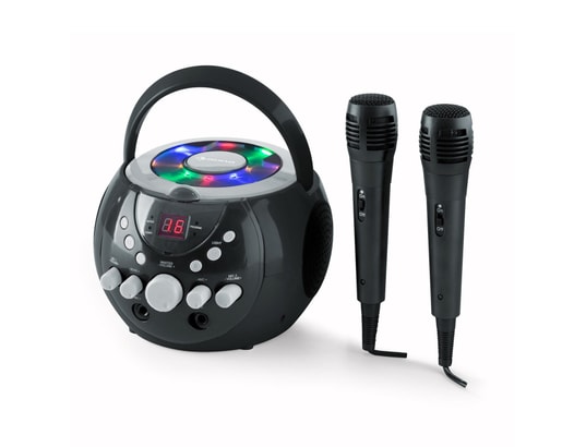 Lecteur machine karaoke enfant cd led haut-parleurs stéréo