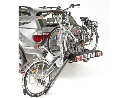 EAZZY 4 porte-vélo d'attelage - plateforme pliable 4 vélos