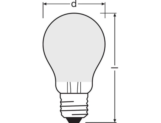 Osram ampoule led standard verre dépoli - 10w équivalent 100w e27