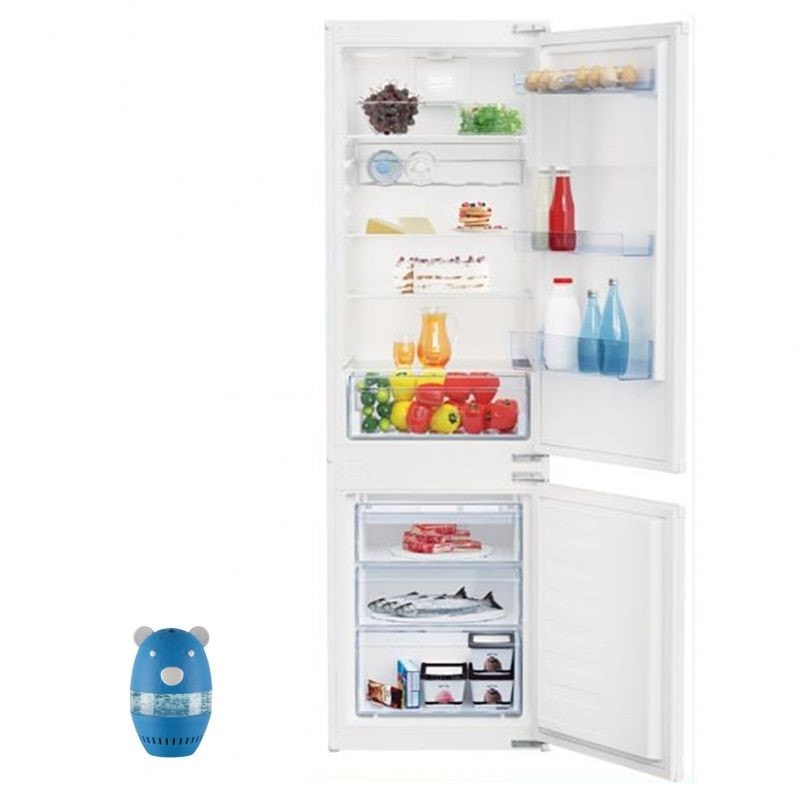 Réfrigérateur frigo combiné intégrable 271l froid brassé minfrost